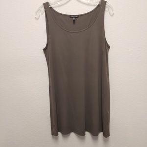 Eileen Fisher 100% Silk Scoop neck tank top tunic